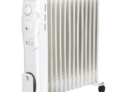 Calorifer electric Hausberg HB-8930AB, 2500 W, 13 elementi, 3 nivele de putere, termostat reglabil